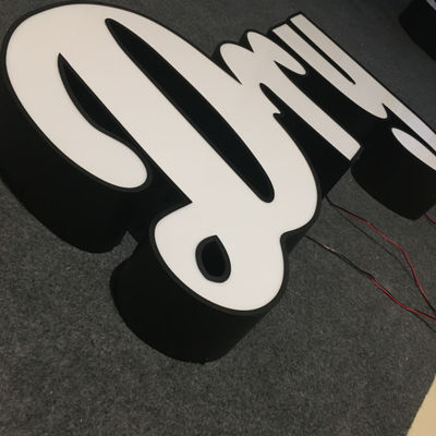 Печатание 3D знака письма канала рекламы формы светлой коробки УЛЬТРАФИОЛЕТОВОЕ осветило UL