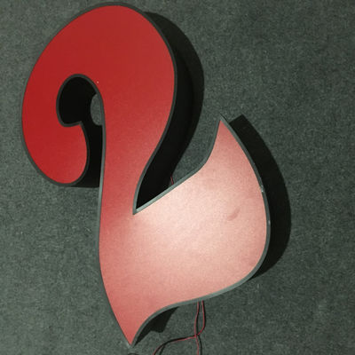 Печатание 3D знака письма канала рекламы формы светлой коробки УЛЬТРАФИОЛЕТОВОЕ осветило UL