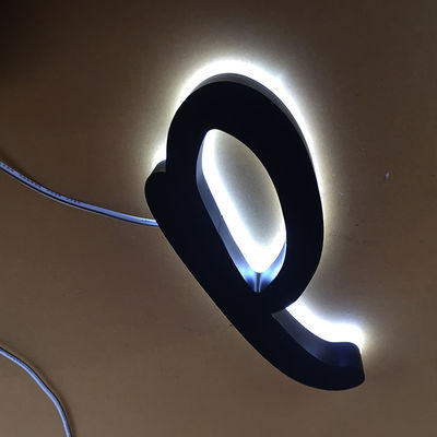 Логотип 3000K-10000K парикмахерской знака письма нержавеющей стали подсвеченный