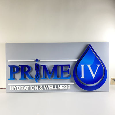 письма SMD 5050 нержавеющей стали 20mm подсвеченные привели загоренные доски знака