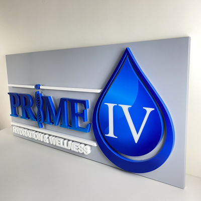 письма SMD 5050 нержавеющей стали 20mm подсвеченные привели загоренные доски знака