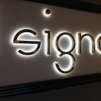 UL писем канала знаков логотипа нержавеющей стали 20-120mm подсвеченный