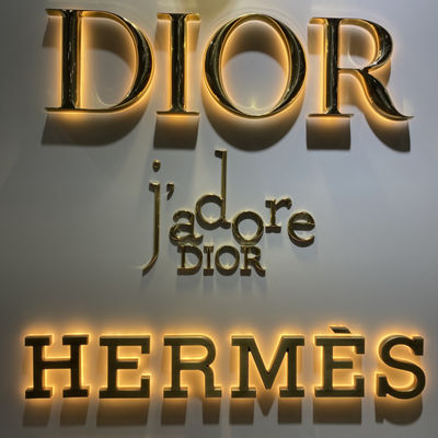 Знака письма ODM OEM финиш зеркала доски знака зарева подсвеченного акриловый