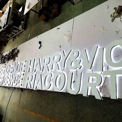 Глубины знака 2-20cm письма ресторана доска приведенная знака зарева подсвеченной акриловая