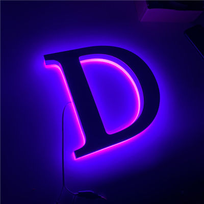 Кофейня магазина привела знак освещая пурпурный освещая CE контржурным светом RoHS