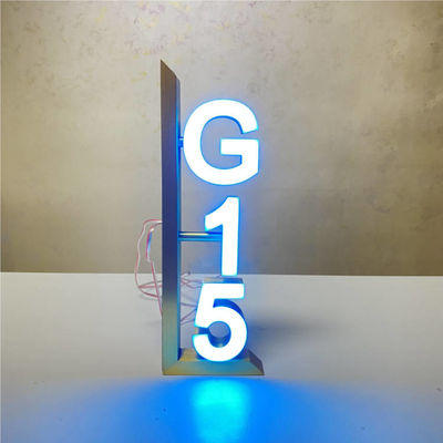 Номерные знаки DC12V двери гостиницы знака числа дома зеркала золота