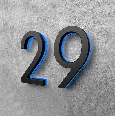 Номерные знаки DC12V двери гостиницы знака числа дома зеркала золота