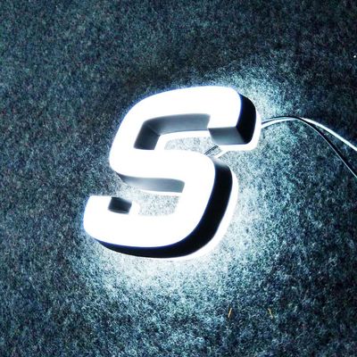 кофейня 10-30cm привела письма канала Lit светлого знака передние