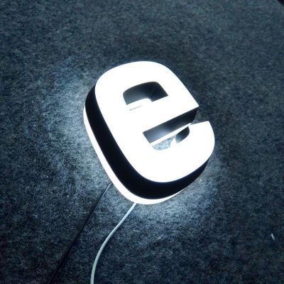 Двойные стороны освещая нержавеющую сталь писем СИД акриловую помечая буквами Signage AC110V-240V