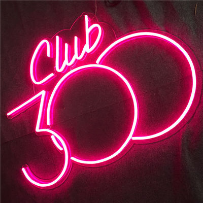 Акриловый знак 12VDC неонового света пинка держателя стены неоновой вывески СИД