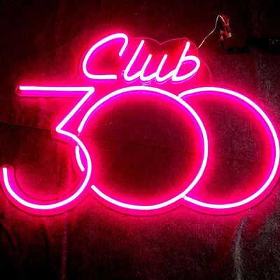 Акриловый знак 12VDC неонового света пинка держателя стены неоновой вывески СИД