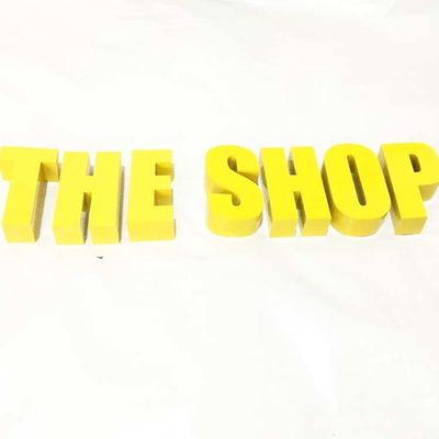 Глубина знака 10cm письма металла нержавеющей стали щетки золота для правительственных учреждений