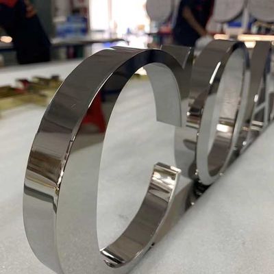 Письма металла зеркала 2cm Signage Shopfront письма алфавита серебряной изготовленные толщиной