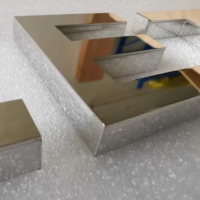 Письма металла зеркала 2cm Signage Shopfront письма алфавита серебряной изготовленные толщиной