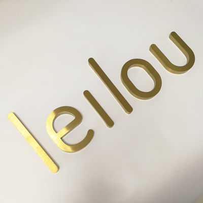 Косметики ODM OEM хранят знак письма металла изготовили на открытом воздухе