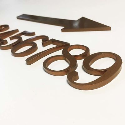 CE ROHS знаков числа двери плоского отрезка знака письма вне акрилового твердый акриловый