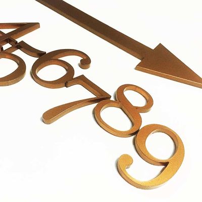 CE ROHS знаков числа двери плоского отрезка знака письма вне акрилового твердый акриловый