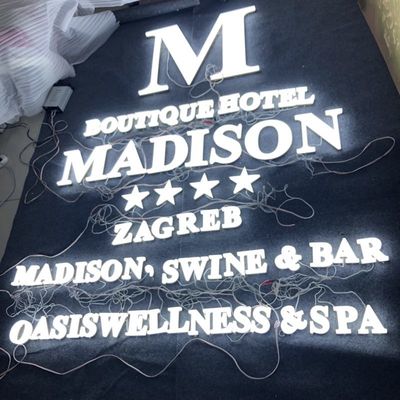 ржавчина писем канала знака стены логотипа 12mm Акрилов Компания алюминиевая анти-