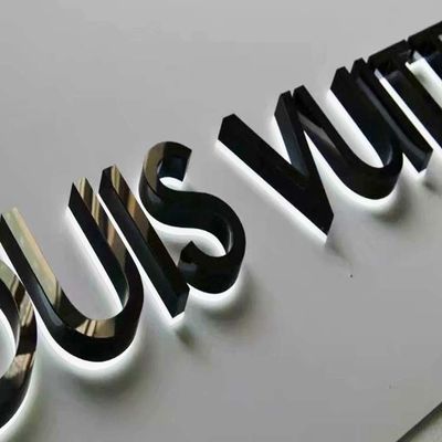 Письмо канала Lit обратного металла подписывает свет гиганта вверх по ODM OEM письма