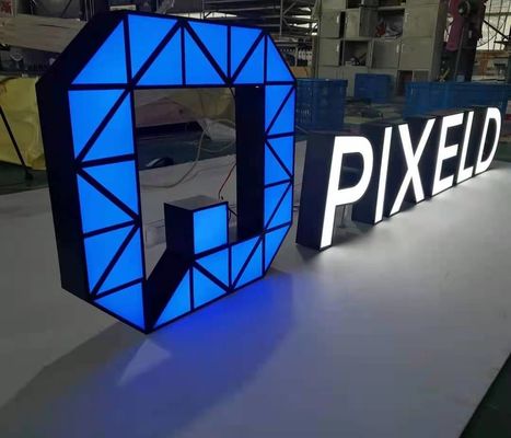 Подсвеченные письма металла хранят переднее оформление магазина толщины знака 10cm