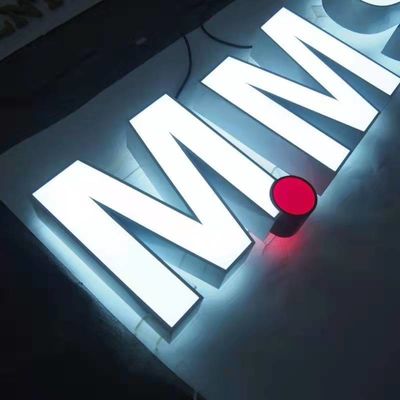 нержавеющая сталь 3d помечает буквами CE приведенный знаком дела логотипа Shopfront Signage ROHS