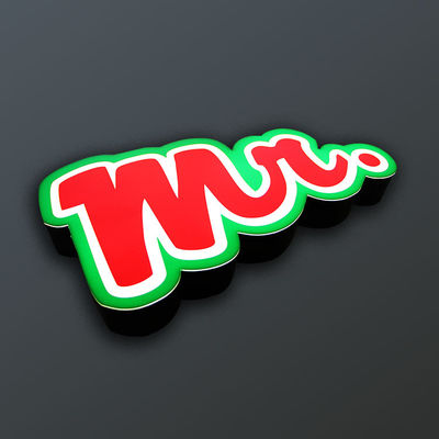 Загоренный логотип водоустойчивое IP67 Shopfront Ресторана Знака Доски Компании