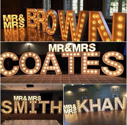 Знак 4ft письма шатра HIGHSPAN винтажный с электрическими лампочками