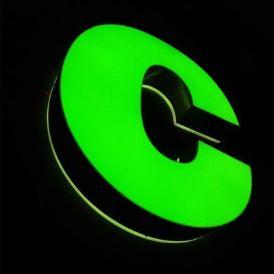 000 часов срок службы светодиодной вывески, канальная буква, высокая яркость, прочная, погодостойкая, коммерческий рекламный дисплей