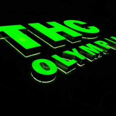 000 часов срок службы светодиодной вывески, канальная буква, высокая яркость, прочная, погодостойкая, коммерческий рекламный дисплей