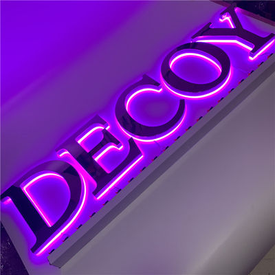 Металл нержавеющей стали знака 12v письма канала 3D привел знак AC110V Адвокатуры