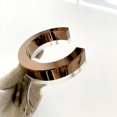 Нержавеющая сталь 3cm Signage 304# на открытом воздухе света знака письма 3d вверх акриловая помечая буквами