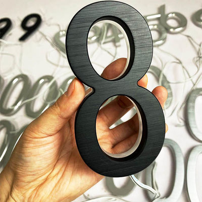 Чернота знака письма рекламы 3D акриловая подсвеченная покрасила толщину 12cm