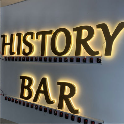 CE ROHS нержавеющей стали доски знака ресторана HIGHSPAN подсвеченный