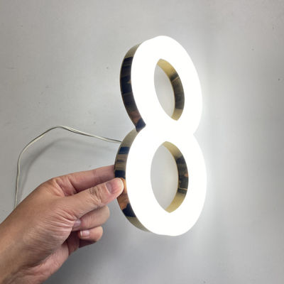 Windproof акриловая передняя доска знака Lit 3D 50000 часов продолжительности жизни