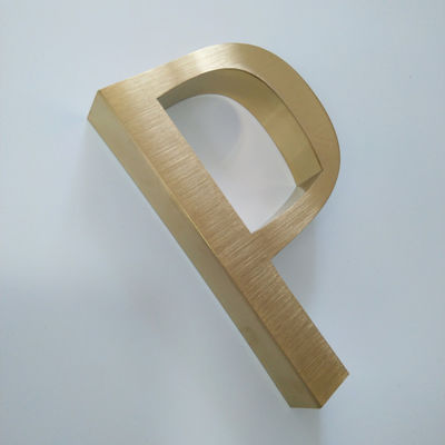 Внутренний знак письма металла двери офиса отполировал почищенную щеткой Electro плакировку SS304