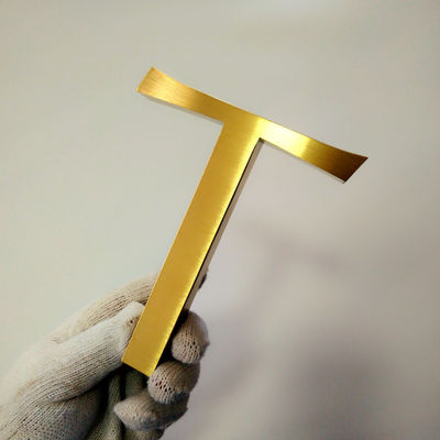 Внутренний знак письма металла двери офиса отполировал почищенную щеткой Electro плакировку SS304