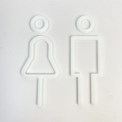 Вдохновляющие белые акриловые письма алфавита рекламируя изготовленные акриловые письма