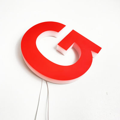 Освещение тела передней доски знака письма Lit 3D полное