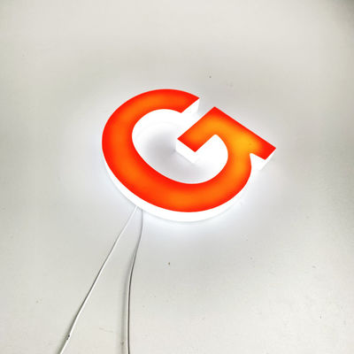 Освещение тела передней доски знака письма Lit 3D полное