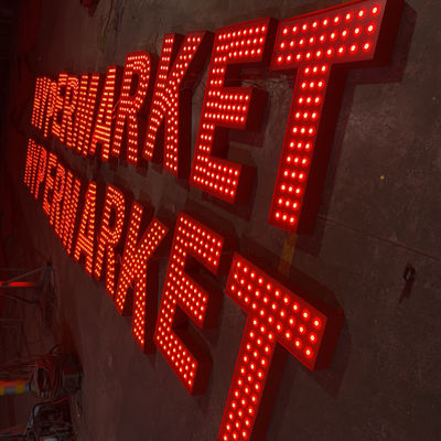 Письма вверх приведенные канала на открытом воздухе гигантское водоустойчивое IP67 пробитого отверстия светлые