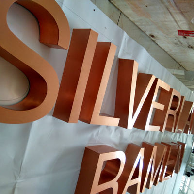 Квартира писем знака меди логотипа магазина дизайна OEM отрезала высоту 10cm до 100cm