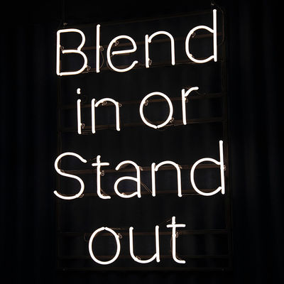 ODM OEM писем неоновой вывески высокой прозрачности акриловый