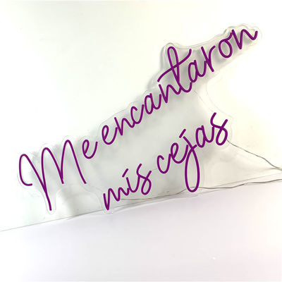 Пурпурная гибкая стена неоновой вывески СИД установила загоренный 51200 часов