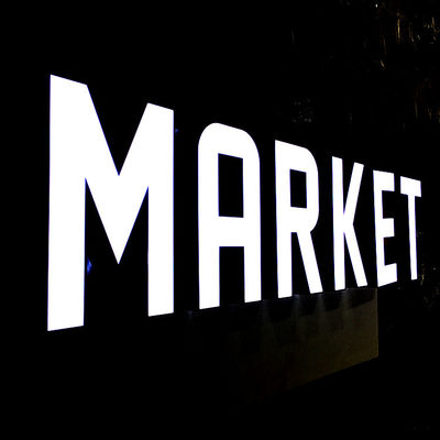 Рекламировать рынок 3D приведенный осветил письмо канала IP67 делает водостойким