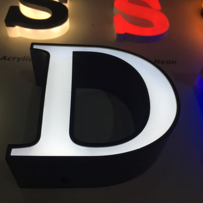 Lit 6500K 4500k алюминиевого знака письма канала крышки отделки передний