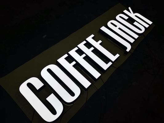 Изготовленный знак 3D письма канала металла привел знак светлой коробки