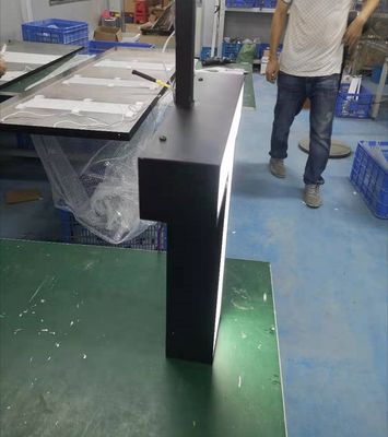 Акриловое письмо металла держателя 3D потолка подписывает черную краску для стены